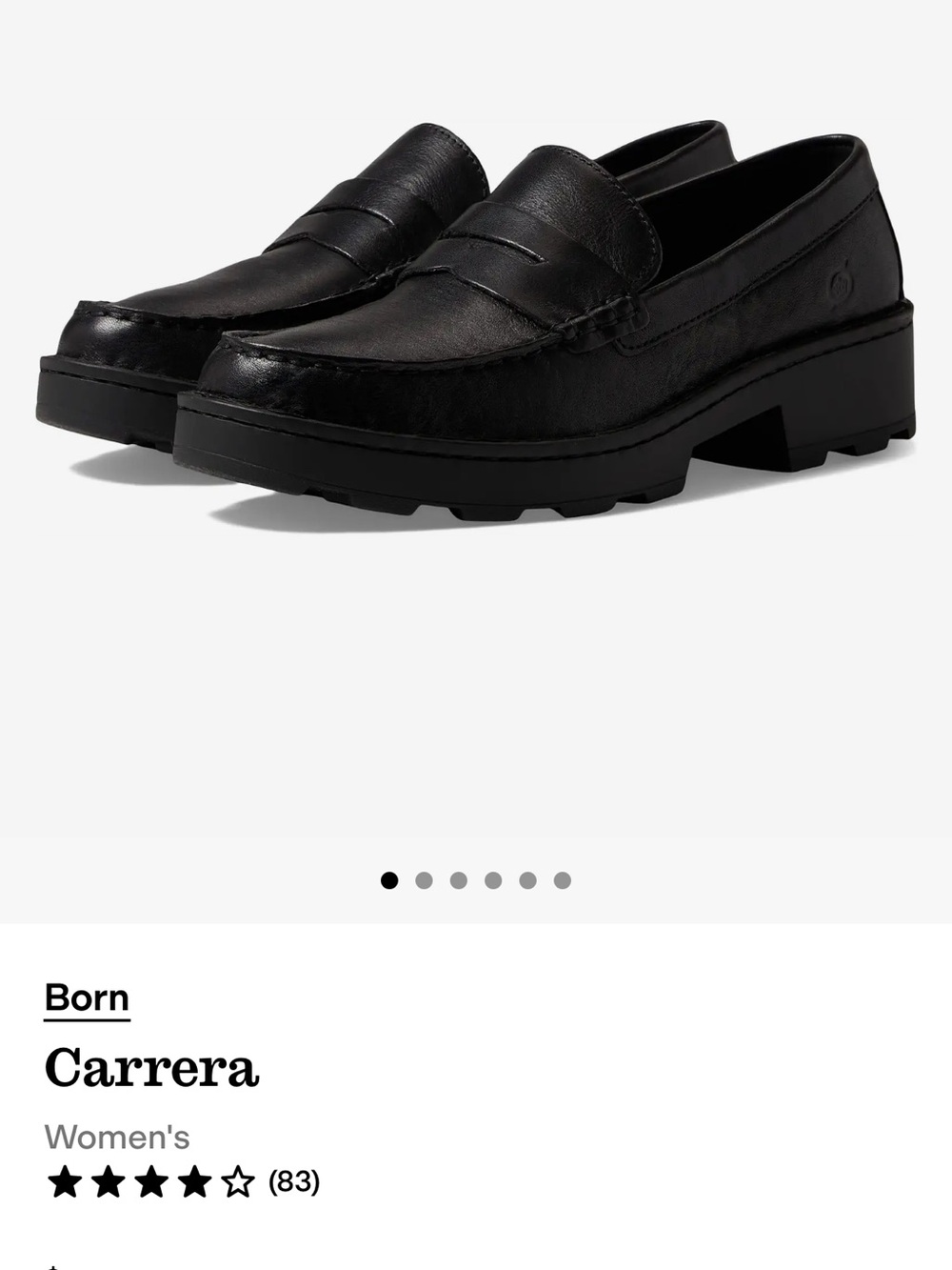 Born Leather Carrera (Penny) Loafers - Picture 6 of 6